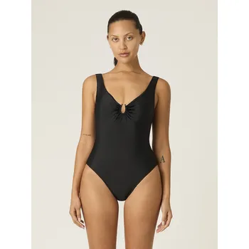 Dámské plavky Menstruační plavky Modibodi High V Neck One Piece - VYBALENÉ (MODI4370VYB) M