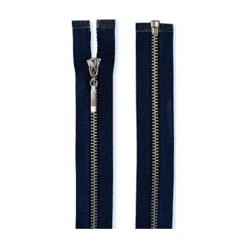 Zip zip TM.MODRÝ kov slabý 60cm NIKL 181160 - Tm.modrý, 60cm
