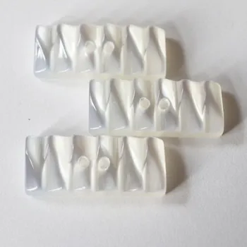 Knoflík knoflik bílý elegant olivka 112656/56 - Průhledná, 35mm