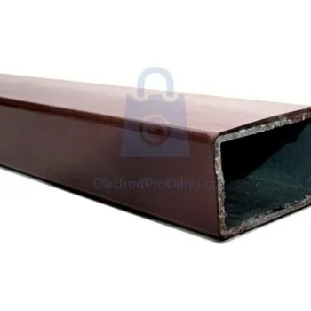 Příslušenství pro plot Jekl poplastovaný a pozinkovaný 50 x 30 x 1,8 mm, barva hnědá délka = 2,5 m, balení 1 ks