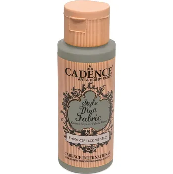 Textilní barva Cadence Style Matt Fabric - tmavá zelená / 50 ml