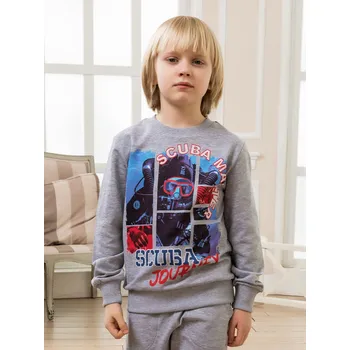 Chlapecká mikina Chlapecká mikina Scuba Master - šedý melanž 128