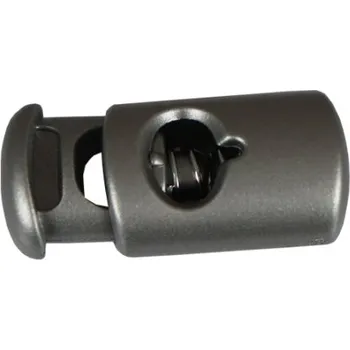 Knoflík Brzdička plastová 80087 - Stříbrná, 20x15mm