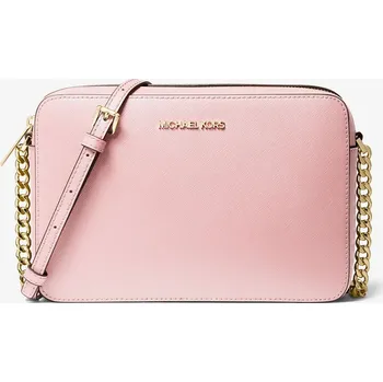 Kabelka MICHAEL KORS dámská kožená kabelka, crossbody Jet Set Large Saffiano růžová