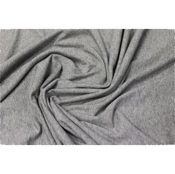 Metráž - Úplet ŠEDÝ MELÍR 16227 - látka na šaty - ŠEDÁ