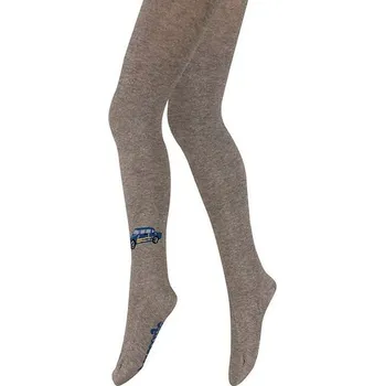 Gatta U38.N01 chlapecké vzorované punčocháče 128-146 popel 128-134