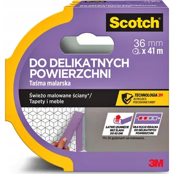 Maskovací páska Scotch fialová 36 mm x 41 m pro choulostivé povrchy