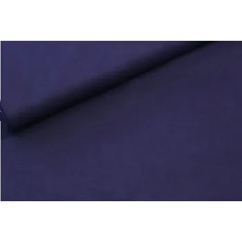 Metráž - Len/Vis/El TM.MODRÁ N5208 135cm - Modrá, 135 cm