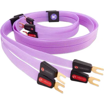 Audio kabel Reproduktorový kabel Nordost Purple Flare 3 Délka: 2 m, Zakončení jedné strany: Zlacená vidlice, Zakončení druhé strany: Zlacená vidlice + doprava zdarma