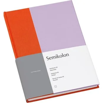 Notebook A5 dotted tangerine lavender