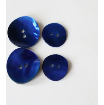 Knoflík Knoflík 360387 perleť AZURA MODRÁ - Modrá, 18mm