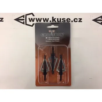 Hrot šipu 4BLADES - 3ks, ekonomické lovecké žiletkové hroty