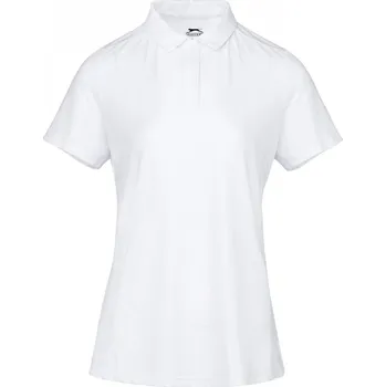 Dámské tričko Slazenger Plain Golf dámské polo tričko White 16 (44)