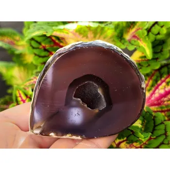 Přírodní kámen Geoda achát s dutinkou Brazílie 199g