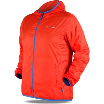Cyklistická bunda ultralehká univerzální bunda pánská TRIMM TECHNO orange / jeans blue - XXL