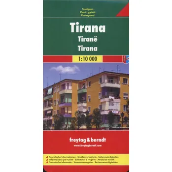 PL 118 Tirana 1:10 000 / plán města