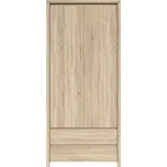 BRW Kaspian skříň SZF2D2S Dub Sonoma