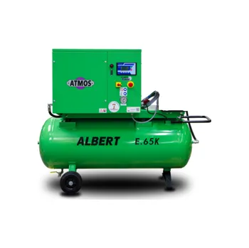 Kompresor Šroubový kompresor Atmos ALBERT E.50K s karosérií, Tlaková nádoba 270 l, Sušička vzduchu - kondenzační bez sušičky