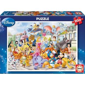 Puzzle Puzzle Průvod postaviček Disney 200 dílků