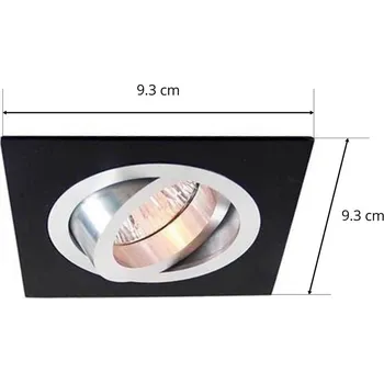 Lampička Deko-Light Nízkonapěťové podhledové svítidlo, hliník/černá hliník, černá 1 x 50 W