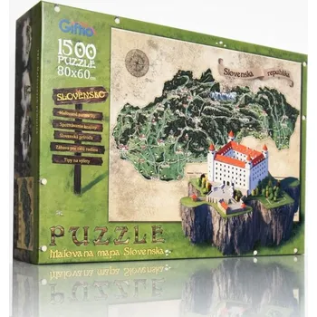 Puzzle Puzzle mapa Slovenska 1500 dílků