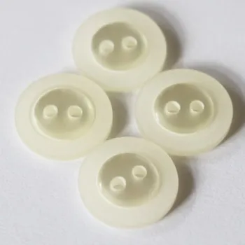 Knoflík knoflik bílý 52997/24/3 - Bílá, 15mm