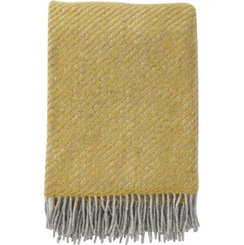 deka Vlněný pléd Carl yellow 130x200, Klippan Švédsko Žlutá