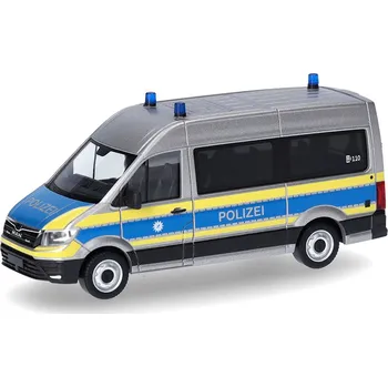 autíčko MAN TGE Polizei 1:87 - Herpa MAN TGE Policie - hasičské auto 1/87