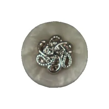 Knoflík Knoflík Csilla Ufo 24 perleť 72059 - Perleťová, 15mm