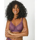 Zmenšující podprsenka z krajky a mikrovlákna Ambato Confidence Lingerie, s kosticemi fialová 85B