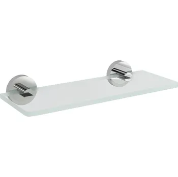 Drátěná police SAPHO X-ROUND skleněná police 200mm, chrom/čiré sklo