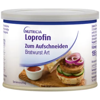 Hotové jídlo Loprofin Luncheon meat Bratwurst nízkobílkovinný PKU, 195 g