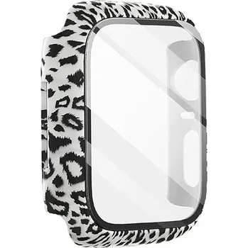Příslušenství k chytrým hodinkám JP Watch case Motive, Apple Watch 4 / 5 / 6 / SE 1 / 2 / 3, 44 mm, leopard černobílý