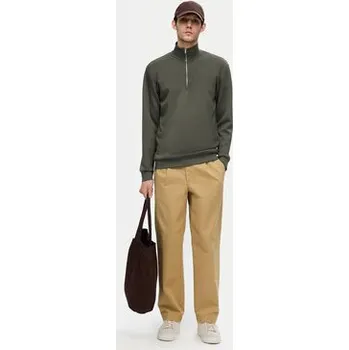 Pánská mikina Selected Homme Mikina 16094477 Zelená Regular Fit L