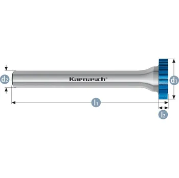 Fréza Karnasch 116011015 | Drážkovací fréza s HP-2 ozubením kotoučová průměr 25,0x5,2x8-50 mm, povlakované