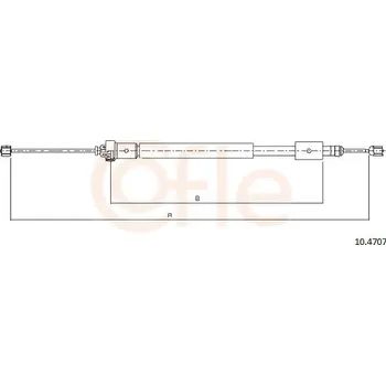 Auto-moto Tažné lanko, parkovací brzda COFLE 10.4707