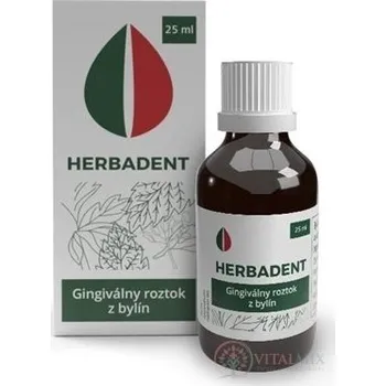 Ústní voda HERBADENT Gingivální roztok z bylin (inov.2022) 25 ml