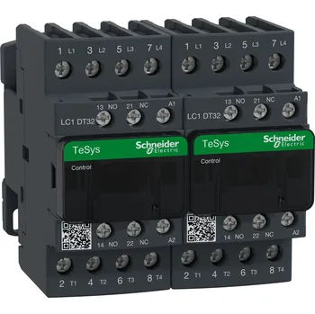 Stykač Schneider Electric LC2DT32E7 Páry Stykačů pro přepínání sítě 32A v AC-1, pom.kont.1"Z"+1"V", 48V 50/60Hz