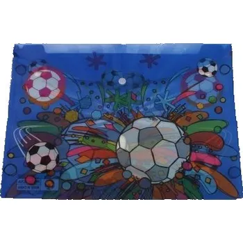 Wiky Složka s drukem Fotbal 36x26 cm Barvy: modrá