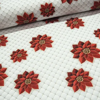 Vánoční dekorační látka SOFT 22992-1001 bez obšití 150