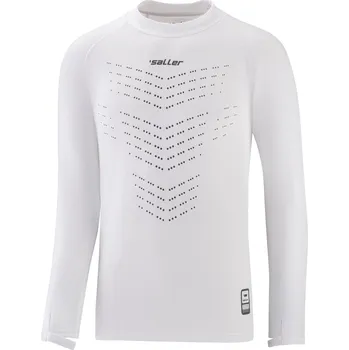 Pánské termo spodní prádlo Saller Thermo Base Layer Warm Spodní kompresní triko BARVA: 400 bílá, Velikost: L – funkční termo kompresní triko s technologií S.Dry