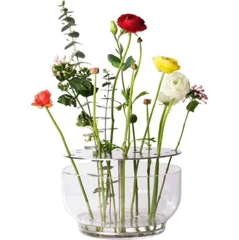 Váza Váza IKEBANA 24 cm, stříbrná, sklo, Fritz Hansen