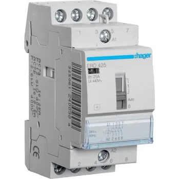 Stykač Hager ERD425 Stykač 25A, 4S, 24V AC
