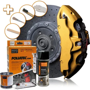 Autodoplněk FOLIATEC dvousložková barva na brzdy, barva: hyper gold metallic