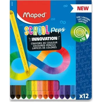 Výtvárné potřeby Pastelky Maped School Peps Infinity 12 barev