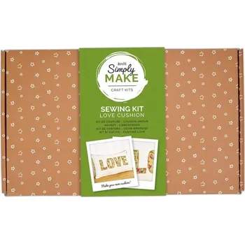 Výtvarná sada Docrafts Kreativní sada šití - polštář love
