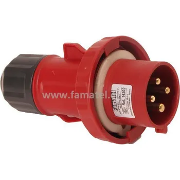 Elektrická zásuvka Famatel 14302 Vidlice IP67/400V/32A/4P 6h - SpeedPRO