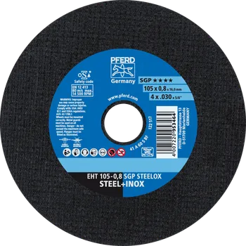 Řezný kotouč Pferd 61330008 | Řezný kotouč 105 x 0,8 x 16,0 mm, SGP STEELOX