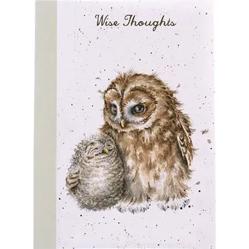 Blok Zápisník "Owl-ways by Your Side" Wrendale Designs, linkovaný - sova
