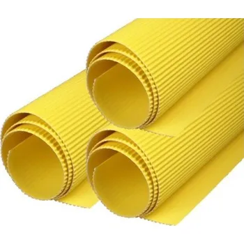 Barevný papír ASTRAPAP Vlnitý papír/lepenka 50x70cm, ŽLUTÁ, 113021004